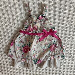 Oshkosh Floral Overall Dress